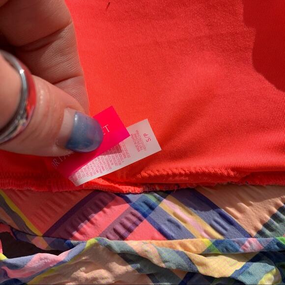 Victorias Secret retro plaid push-up halter bikini top SMALL - Picture 2 of 4